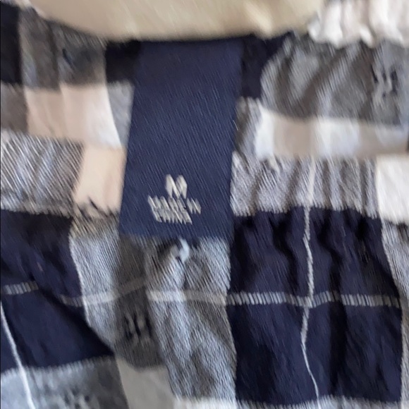 Women’s navy & white check top - M - Picture 2 of 4
